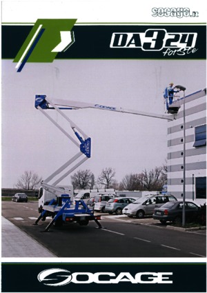 Plataformas elevadoras articuladas remolcables Socage DA 324 forSte