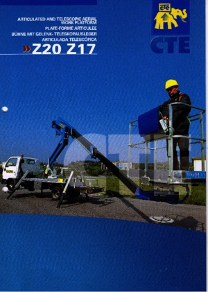 Plataformas elevadoras articuladas remolcables CTE Z 17