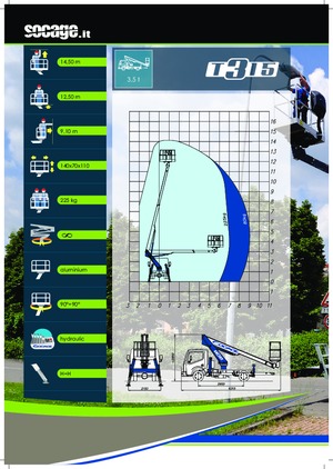 Plataformas telescópicas sobre camión Socage T315 ForSte
