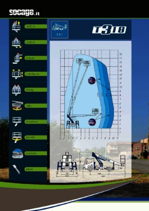 Plataformas telescópicas sobre camión Socage T 318 ForSte