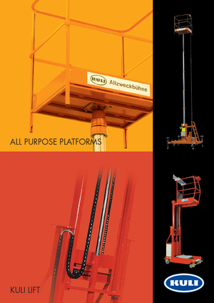 Plataformas verticales KULI Hebezeuge – Helmut Kempkes Kuli KF 8