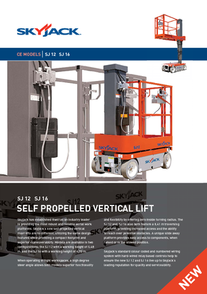 Plataformas verticales Skyjack SJ 12