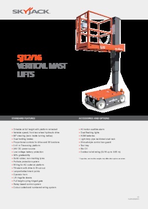 Plataformas verticales Skyjack SJ 16