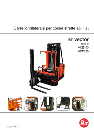 Carretillas elevadoras de carga lateral eléctricas BT Vector VCE 100