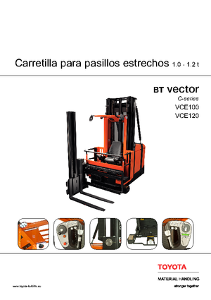 Carretillas elevadoras de carga lateral eléctricas BT Vector VCE 120