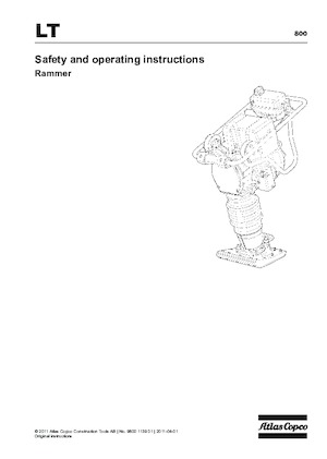 Apisonadores a gasolina y diesel Atlas Copco LT 800