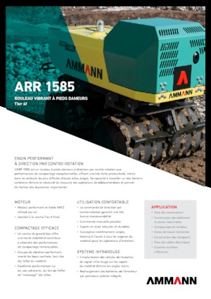 Rodillos vibrantes para zanjas Ammann ARR 1585 T4f