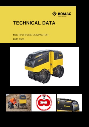 Rodillos vibrantes para zanjas Bomag BMP 8500