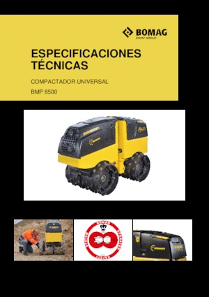 Rodillos vibrantes para zanjas Bomag BMP 8500
