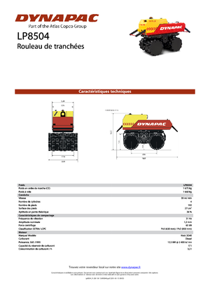 Rodillos vibrantes para zanjas Dynapac LP 8504
