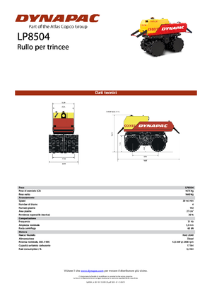 Rodillos vibrantes para zanjas Dynapac LP 8504