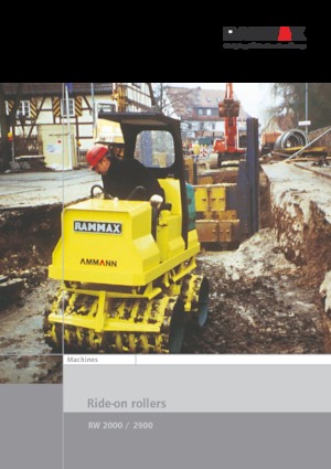 Rodillos vibrantes para zanjas Rammax RW 2000 HF
