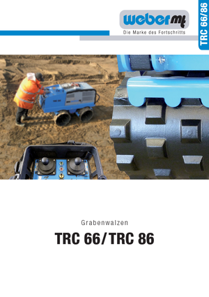 Rodillos vibrantes para zanjas weber mt TRC 86