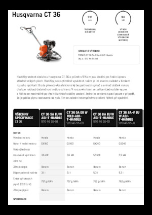 Allanadoras de operador a pie Husqvarna CT 36