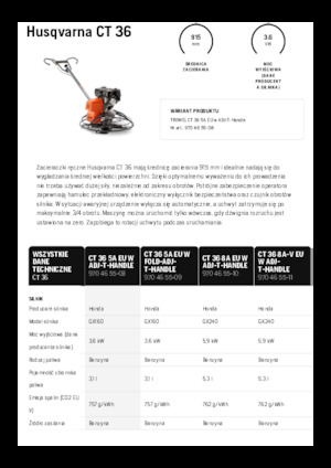 Allanadoras de operador a pie Husqvarna CT 36