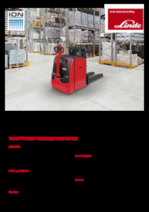 Apiladores de pie Linde D10