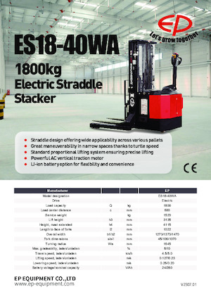 Apiladores de pie EP ES18-40WA
