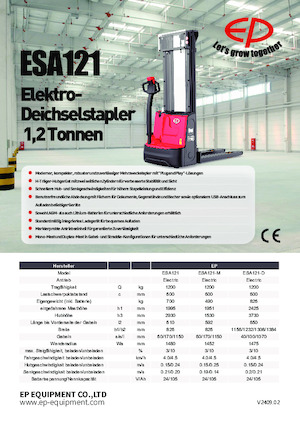 Apiladores de pie EP ESA121