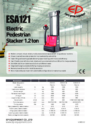 Apiladores de pie EP ESA121