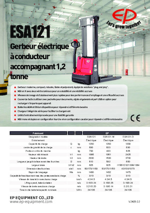 Apiladores de pie EP ESA121