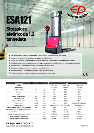 Apiladores de pie EP ESA121