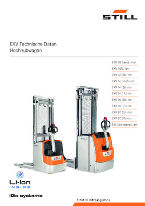 Apiladores de pie Still EXV 10 