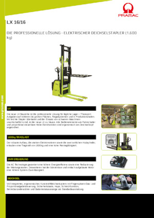 Apiladores de pie PRAMAC Lifter LX 16/16