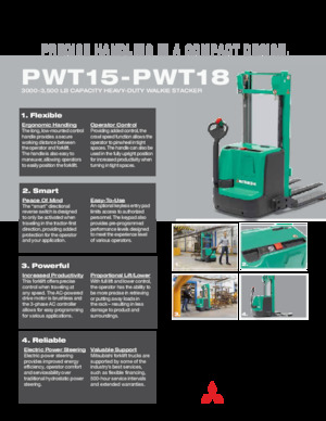 Apiladores de pie Mitsubishi PWT15