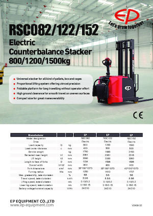 Apiladores de pie EP RCS152