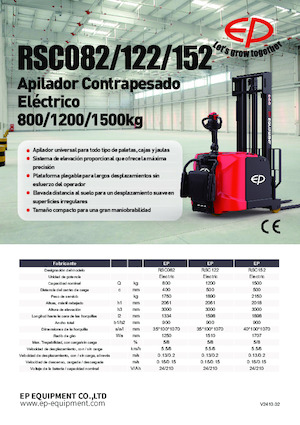 Apiladores de pie EP RSC122