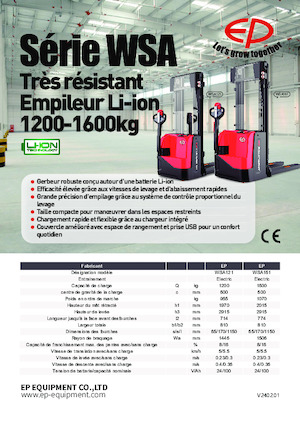 Apiladores de pie EP WSA121