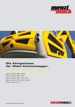 Excavadoras  sobre patines Menzi A 91