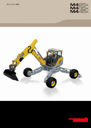 Excavadoras  sobre patines Menzi M425x
