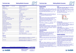 Excavadoras  sobre patines Kaiser S 1-5