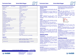 Excavadoras  sobre patines Kaiser S 1-5