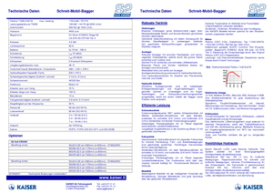 Excavadoras  sobre patines Kaiser S 2 Cross 4x4