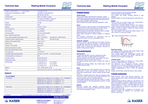 Excavadoras  sobre patines Kaiser S 2 Cross 4x4
