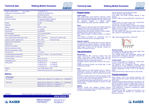 Excavadoras  sobre patines Kaiser S 2 Gator 4x4