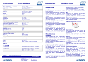 Excavadoras  sobre patines Kaiser S 2 Gator 4x4