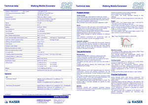 Excavadoras  sobre patines Kaiser S 2 Mobil