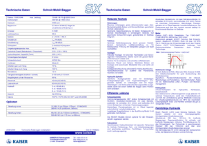 Excavadoras  sobre patines Kaiser S X