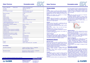 Excavadoras  sobre patines Kaiser S X