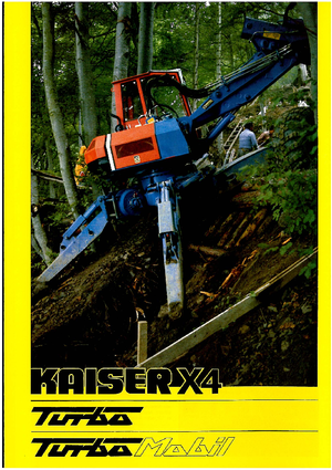 Excavadoras  sobre patines Kaiser X 4 Turbo