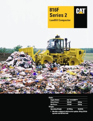 Compactadores de basura Caterpillar 816F Series 2