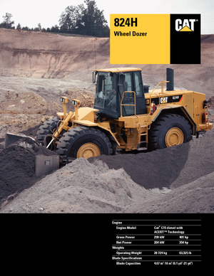 Topadora de ruedas Caterpillar 824H