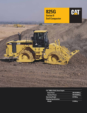 Compactadores de basura Caterpillar 825 G II