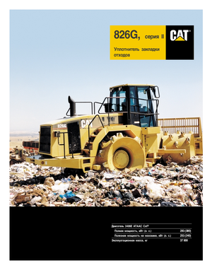 Compactadores de basura Caterpillar 826 G II