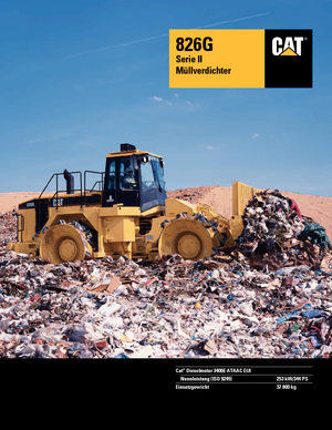 Compactadores de basura Caterpillar 826 G II