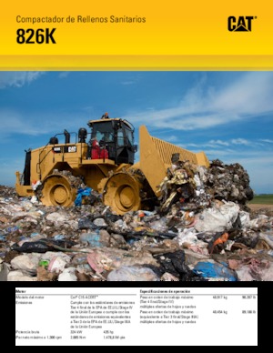 Compactadores de basura Caterpillar 826K