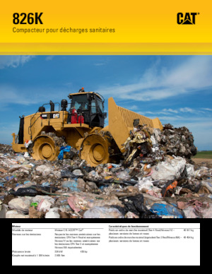Compactadores de basura Caterpillar 826K